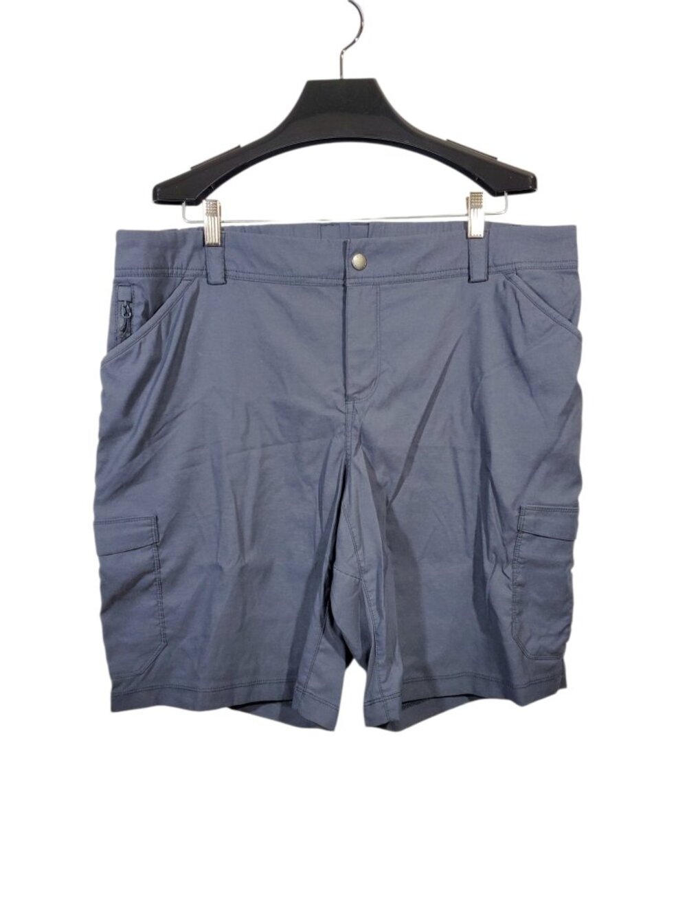 Duluth Dry On The Fly 10" Shorts Women's 18 Ink Blueish Gray Nylon Cargo Utility